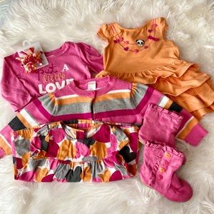 Gymboree “Panda Academy” 6 Piece Set 12-18M